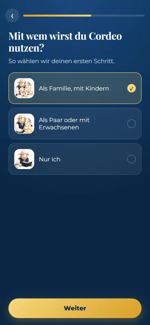 Mit wem?