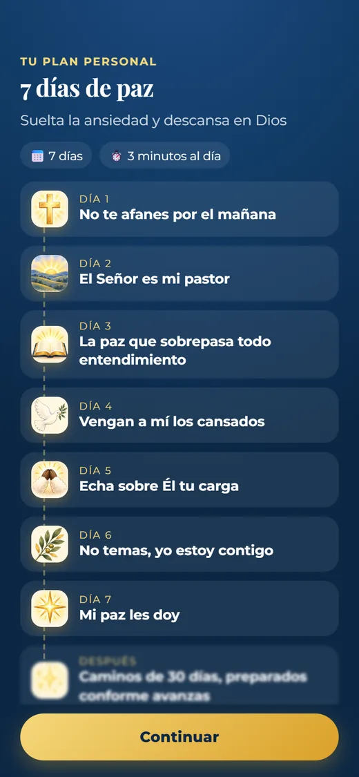 Tu plan de 7 días